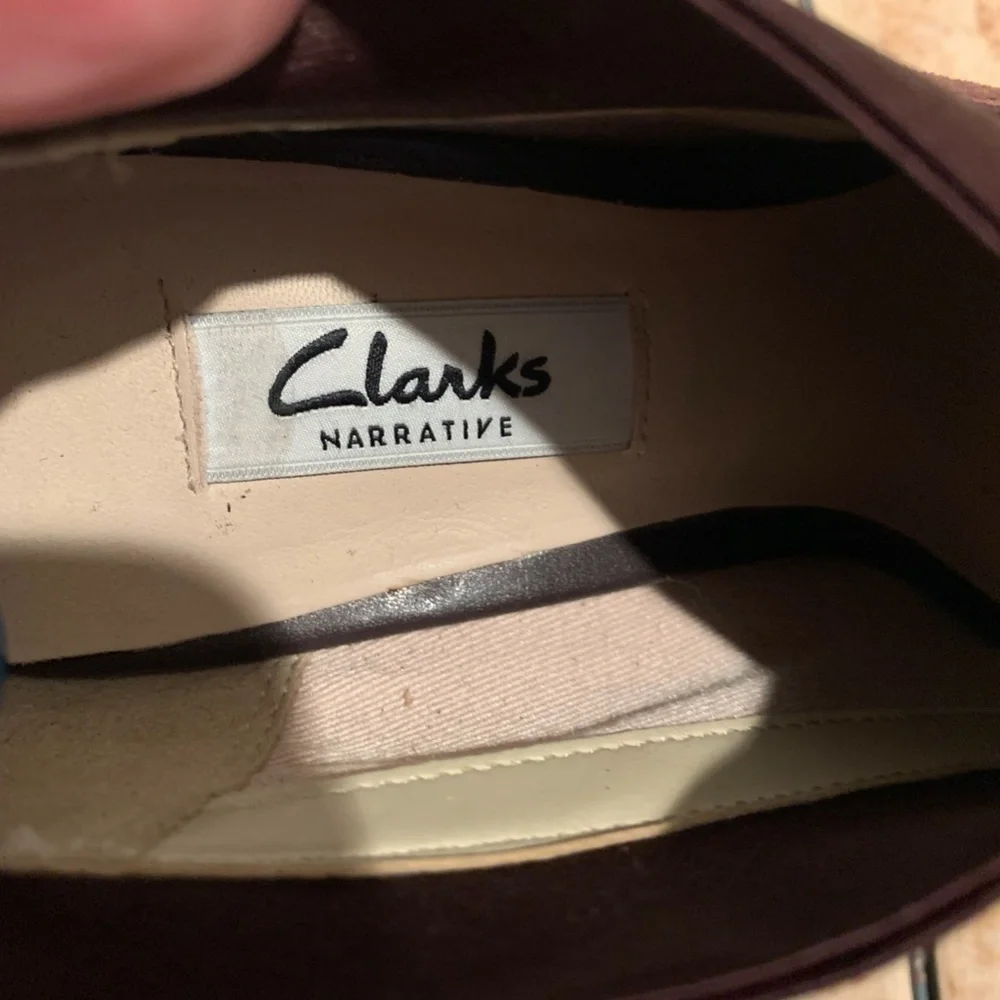 Clark Narrative Kendra Mix Suede Bootie in Aubergine size 7.5